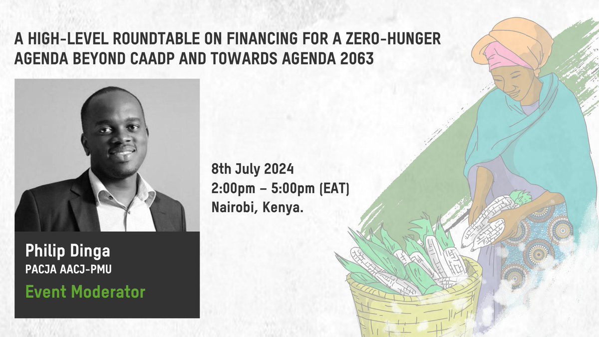 D-1 📆 Meet our speakers and moderator who will be discussing financing a zero-hunger Africa at #HLPF2024! 
Don't miss their insights on how to leverage #DFIs for transformative agricultural value chains. Register here➡️us06web.zoom.us/webinar/regist… #FoodSecurityAfrica #ClimateFinance