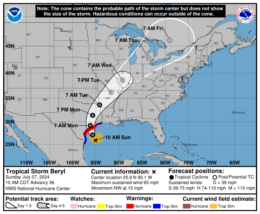 LimWeather's tweet photo. 65Mph #TropicalStorm #Beryl in #GulfofMexico to landfall in SE #Texas at =>85mph C1 #Hurricane
#Wxtwitter #Tropicswx #HurricaneSeason2024 #wxx #HurricaneSeason #Beryl #TXwx #STXwx #Mexico #Tamaulipas #GLSwx #HurricaneBeryl #RGVwx #RGV #HOUwx #BCSwx #CTXwx #Flooding #FlashFlood https://t.co/1K2QNoI5PJ
