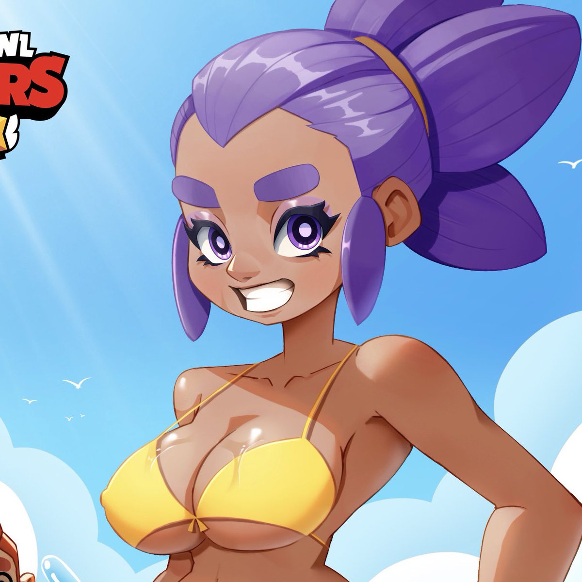 Bubuleonsketch's tweet photo. 雪莉來海邊玩水☺️
#BrawlStars #BrawlStarsArt #荒野亂鬥 #fanart #插畫 https://t.co/ZABC6CFcE6