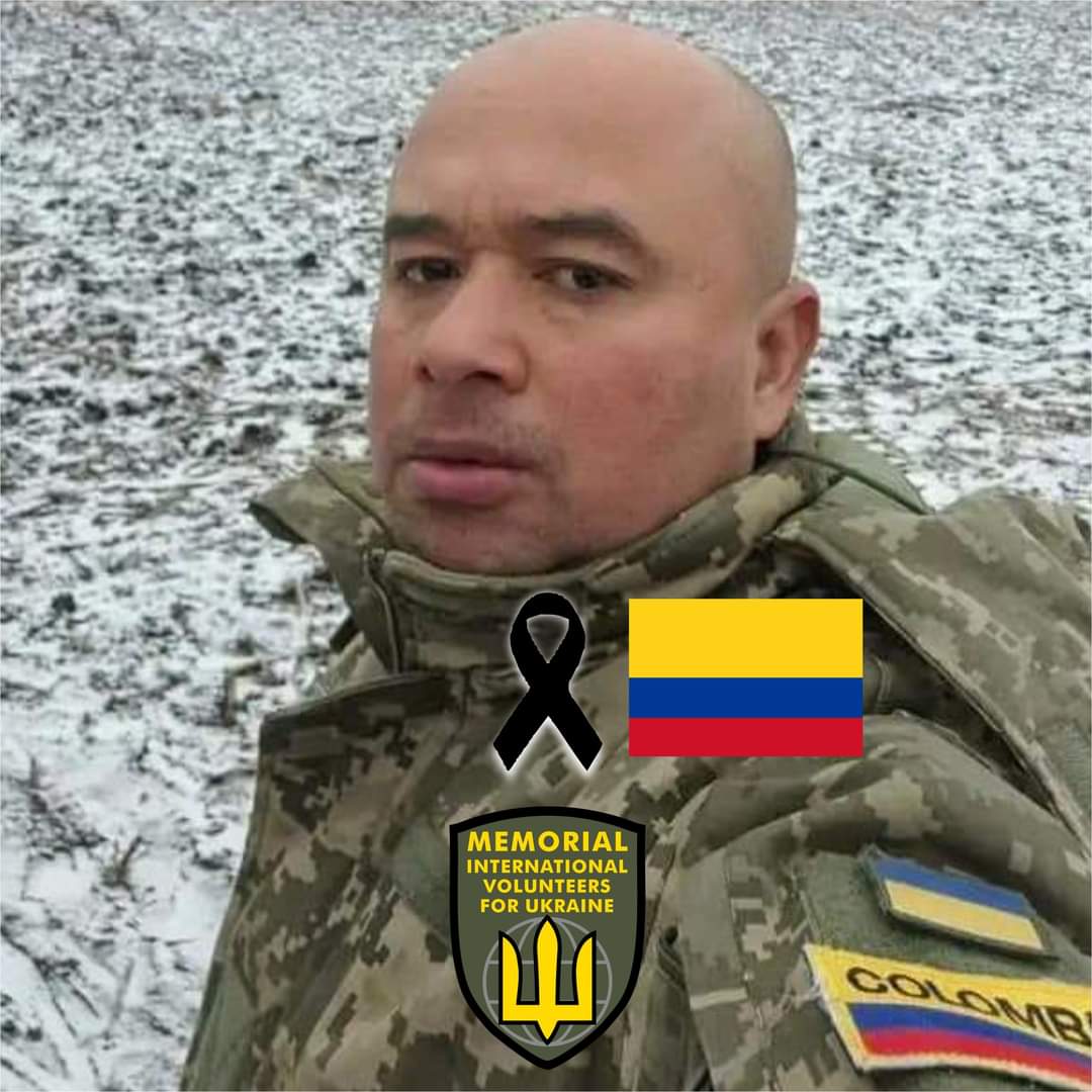 Our Beloved Colombian Brother Ronald Andrés Navarro Solano, who had been serving in Ukraine as a Volunteer succumbed on the Battlefield.

Honor, Glory and Gratitude To Our Brother.
2023!