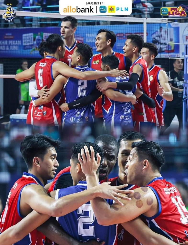 volleyballidn's tweet photo. 25 - 11
34 - 32
25 - 17

Jakarta Lavani Allo Bank Electric 3 - 0 Palembang Bank Sumsel Babel

Lavani akhiri Final Four Surabaya sebagai pemuncak klasemen!
Akankah klasemen ini bertahan hingga akhir Final Four Semarang? 
#Proliga2024 https://t.co/8HTrRTE65q