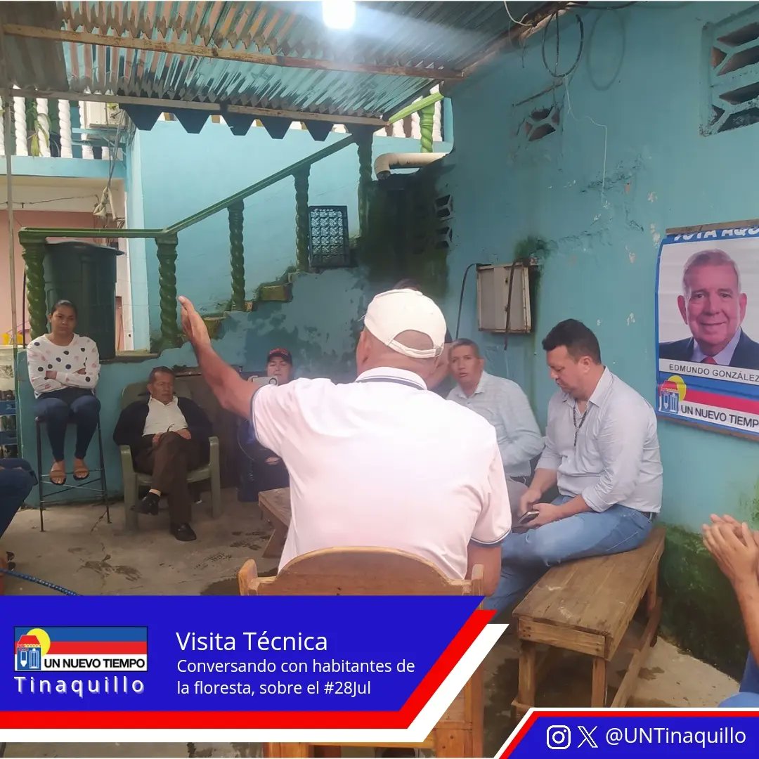 UNTinaquillo's tweet photo. #6Jul | Visita Técnica a testigos, conversando sobre la Organización y trabajo para la Victoria del #28Jul

#SiempreFirmes #Unidadyvotoxvzla https://t.co/SuIFn4wxzT