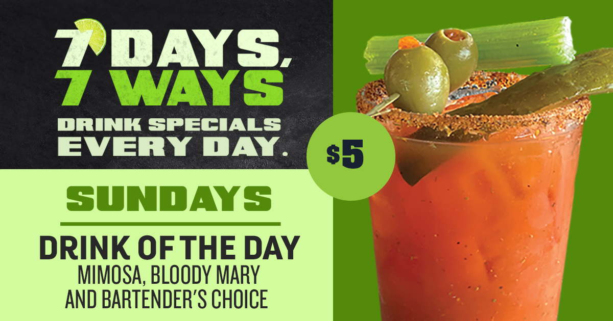 🫒SUNDAY FUNDAY @ BEEF'S
- Spend It Right, With Us, @ Beef's

🍀End The Weekend The Right Way
*At Participating Locations Only*