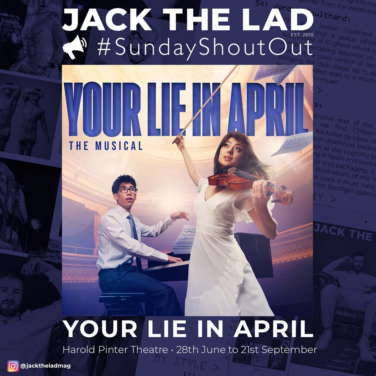 #SundayShoutout “#YourLieMusical is as uplifting and life affirming as it is heartbreaking and inspiring, brought to life by an exceptionally talented cast who deserved every second of the audiences extended standing ovation." Full ★★★★★ review at jacktheladmag.com/theatre-reviews