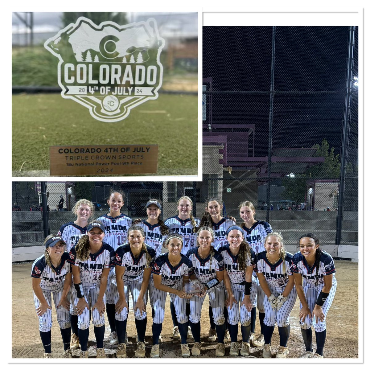 Another great year in Colorado with @cosparkfire.  These young ladies fought back into the Championship bracket finishing 9th against some of the country's best 18u teams.  
Bats were hot with 109 Hits, 93Runs, 32 HR's!!!