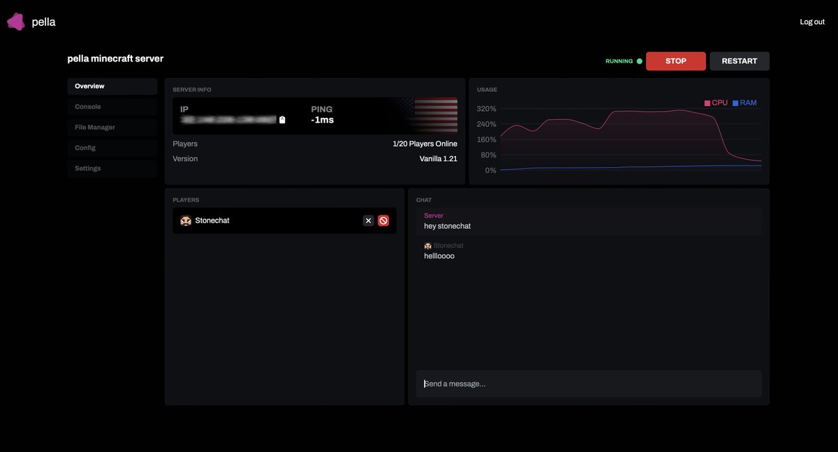 Today we released Minecraft hosting with our custom cutie patootie panel