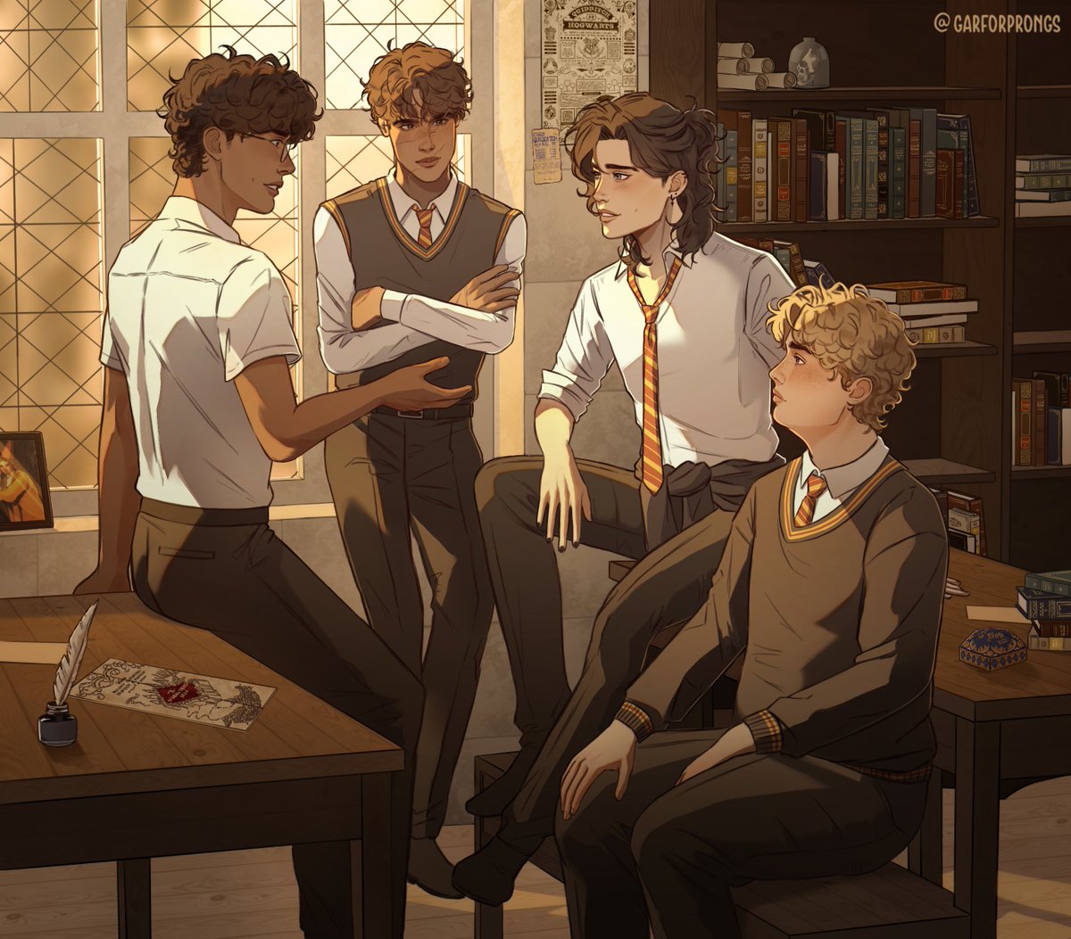 the marauders! 🐾
#marauders #jamespotter #remuslupin #siriusblack #peterpettigrew