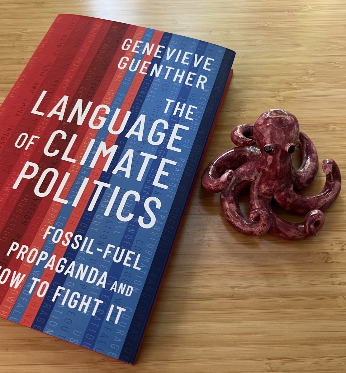 jeffgoodell's tweet photo. Back from long trip and happy to find copy of @DoctorVive's must-read new book in my mailbox (seen here alongside my longtime writing partner and muse)

My blurb: "Guenther knows her subject and is a fabulous bullshit detector.  Reading The Language of Climate Politics is an excellent way to arm yourself for the fight for a better future." 

Preorder: https://t.co/Jkk1SrT1iF