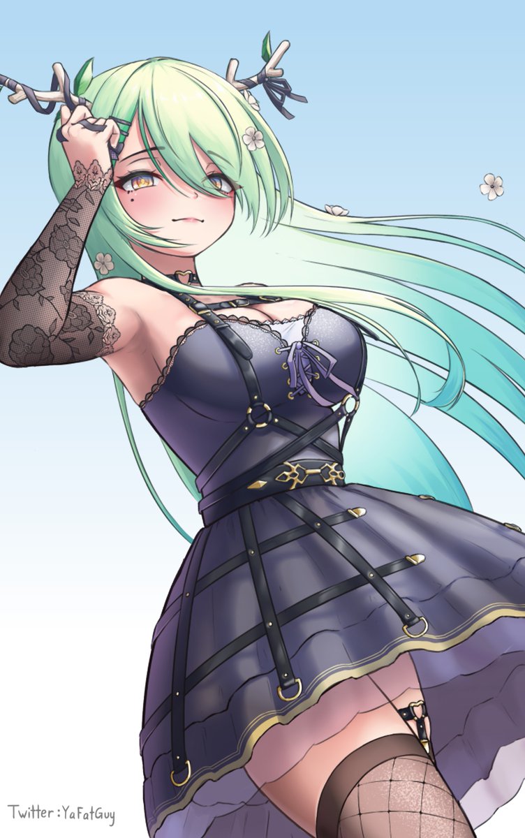 YFG_Arts's tweet photo. I got commissioned to draw my oshi again, thanks @DutchPotato1 !

#Finefaunart https://t.co/ebjkrv0Ve8
