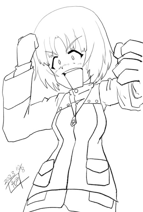 今日は #アリーナ生誕祭  であります‼︎
過去絵で申し訳ありませんが お誕生日🎂おめでとうございます!!🎉
何かでガッツポーズなアリーナであります‼︎
#アリーナ生誕祭2024 
#garupan
#ガルパン 