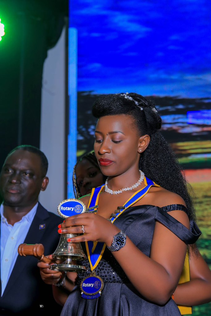 RotaryKibuli's tweet photo. Meet our newly installed Magical President @jjkariisa who was installed by the Magical DG Rtn. Anne Nkutu. Congratulations Magical President, as Kampala Kibuli we are excited about the magic 🪄 that your are bringing to the club . @rotaryd9213 @KKariisa @nbstv @RotaractKibuli https://t.co/1zcCCqXTRr