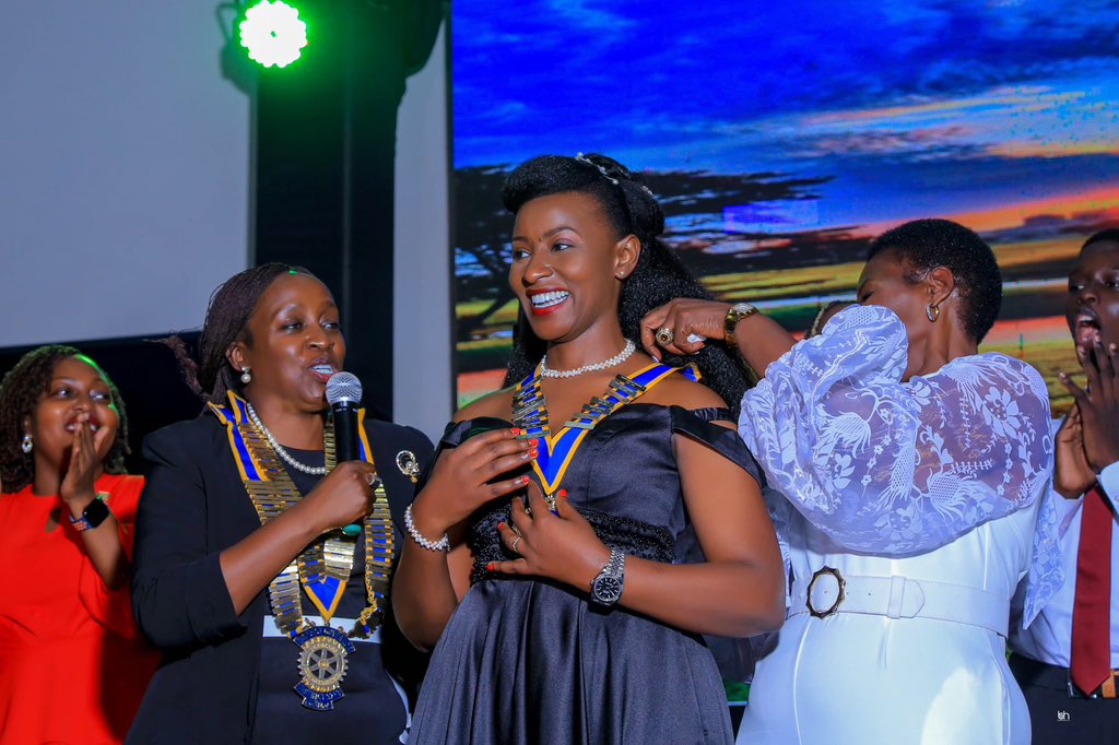 RotaryKibuli's tweet photo. Meet our newly installed Magical President @jjkariisa who was installed by the Magical DG Rtn. Anne Nkutu. Congratulations Magical President, as Kampala Kibuli we are excited about the magic 🪄 that your are bringing to the club . @rotaryd9213 @KKariisa @nbstv @RotaractKibuli https://t.co/1zcCCqXTRr
