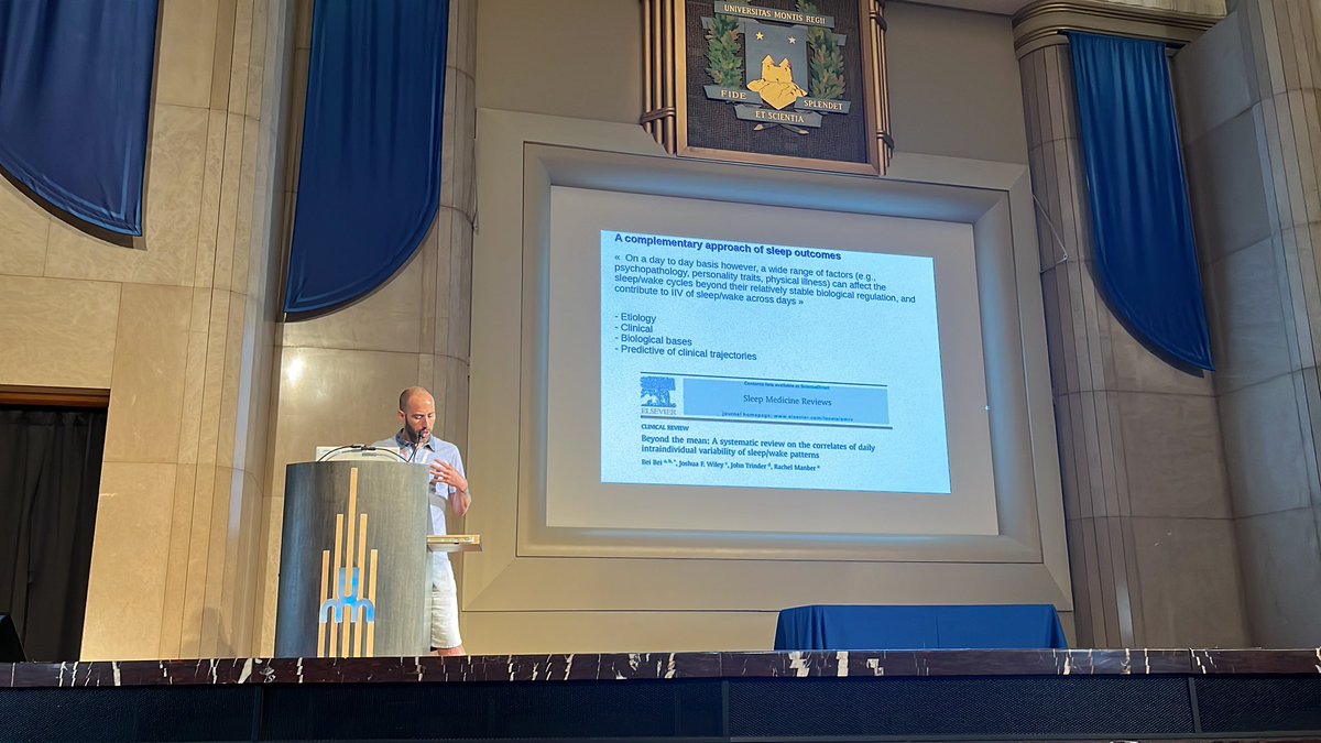 Physical activity is a strong component how sleep relates to mental health. Dr Paquito Bernard is now talking about his work in this exciting field at the Montreal Sleep Summer School #sleep #exercise #sports #health #science <a href="/ReseauSommeilQC/">ReseauSommeilQc</a> reseausommeil.ca