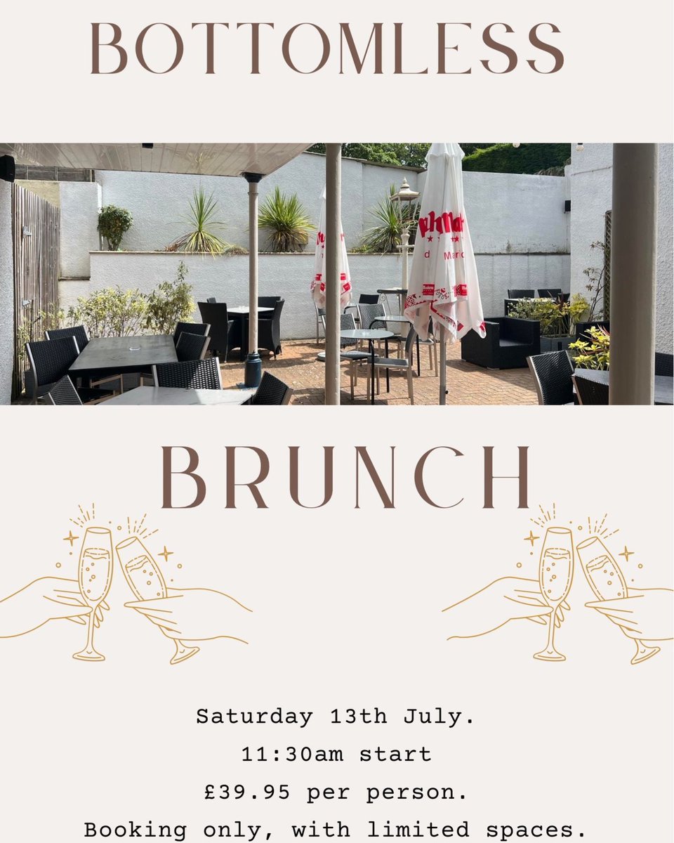InnSully's tweet image. Join us for our first ever bottomless brunch next Saturday 🍾🍹