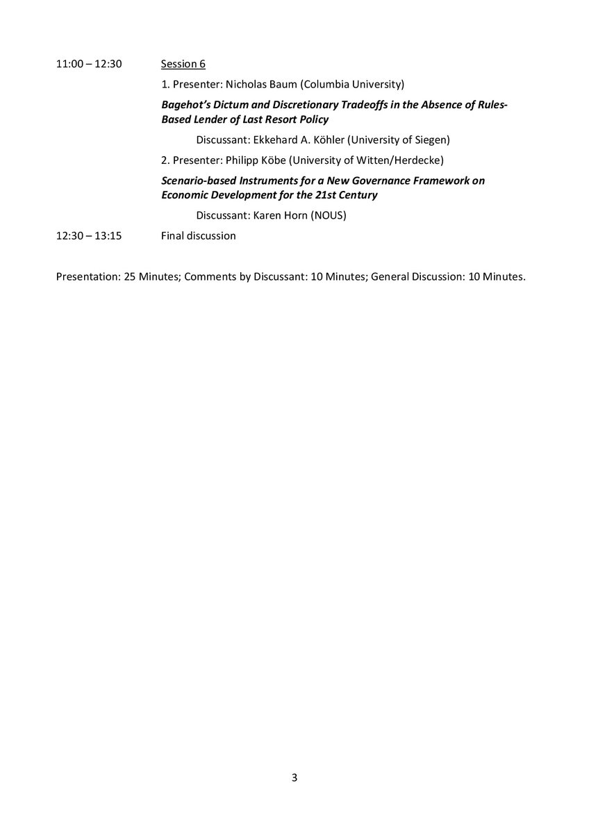 TimKriegerFR's tweet photo. On Friday, the 2nd workshop "#Ordoliberalism: The Next Generation" will start @UniFreiburg:
Some great young colleagues will present their new papers. Looking forward to our discussions!
@OrdoliberalBG @karenilsehorn @MalteDold @Lars_Feld @EuckenInstitut #EconTwitter #ConTrans https://t.co/9cTYYKAwbn