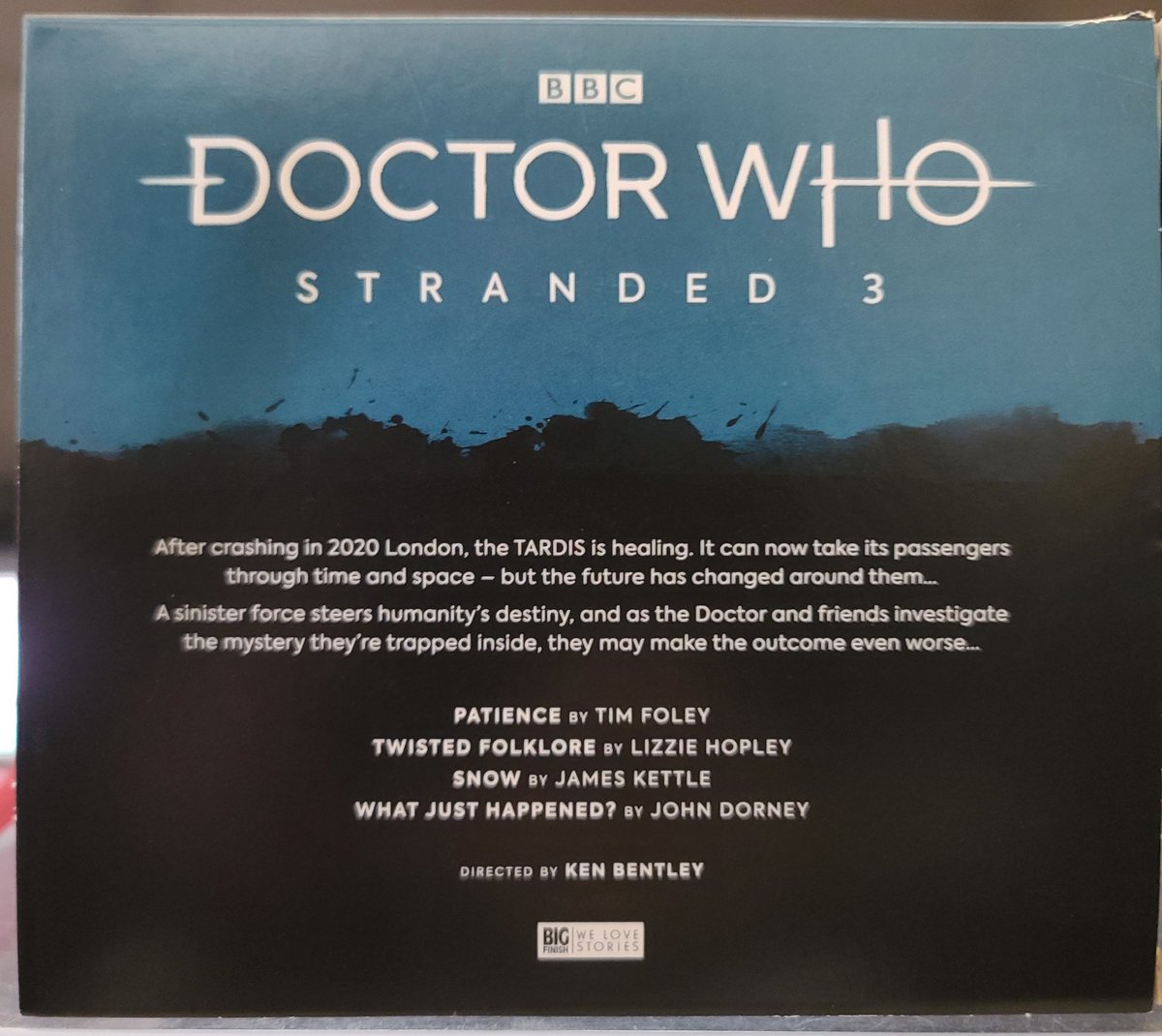 TheMetalWhovian's tweet photo. #NewProfilePic is my current #BigFinish relisten, 'Stranded 3' - "Patience" by Tim Foley, "Twisted Folklore" by Lizzie Hopley, "Snow" by James Kettle, & "What Just Happened?" by John Dorney. #DoctorWho #Stranded #8thDoctor #LivChenka #HelenSinclair #TaniaBell #AndyDavidson https://t.co/hMVjYk7yJ3