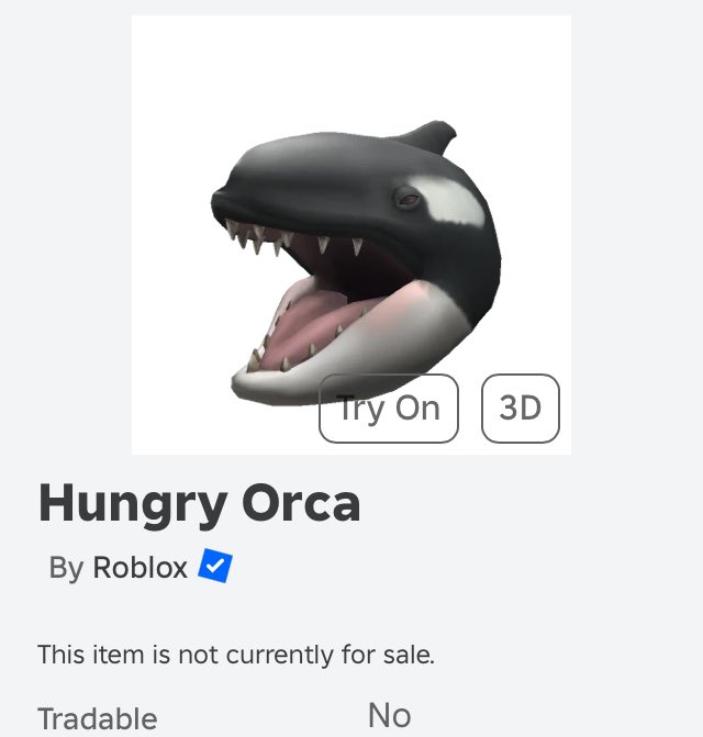 RobloxBotFollow's tweet image. Roblox Prime Gaming Item 

Hungry Orca

50 robux with tax 

#roblox #robloxprimegaming #PrimeGaming