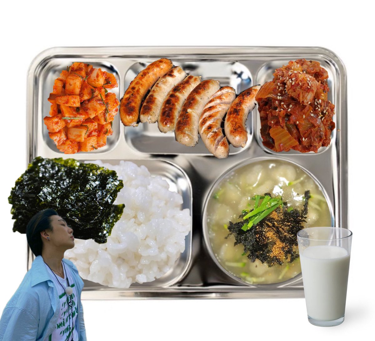 Bobbmukza's tweet photo. #바비 의 식판
🪖24.07.08 조식

밥
감자옹심이국
참치김치볶음
맛김
소시지구이
깍두기
우유

오늘도 화이팅 🩷 https://t.co/vsP90VxuWC