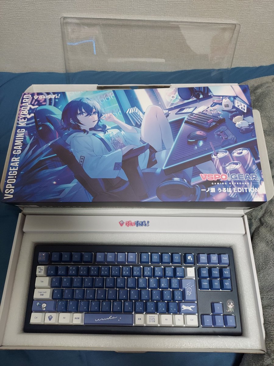 うるはさんのキーボード届いた！！
大切に使わせてもらいます
#一ノ瀬うるは
