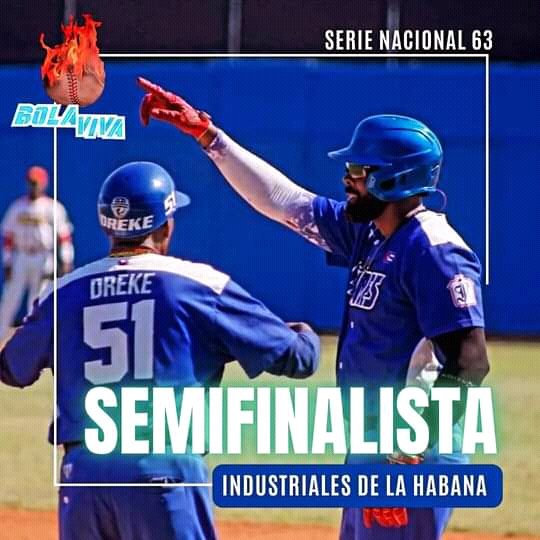Industriales ya está en semifinales. Tremendo alegrón para #LaHabanaViveEnMí #Cuba