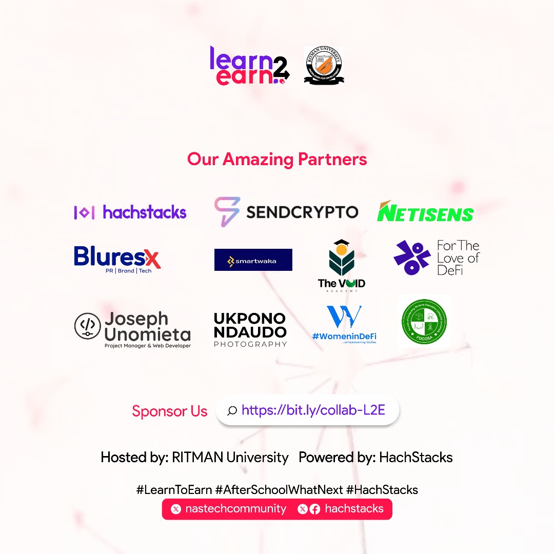 wid_akwaibom's tweet photo. June has been all about learning and giving back what we got at almost no cost from @women_in_defi.

In partnership with Learn2Earn, we have been tutoring students of Ritman University in DeFi Education, Community Management, &amp; Content Writing.

Thankyou for the opportunity!
#WID https://t.co/BnkZn7G6Vz