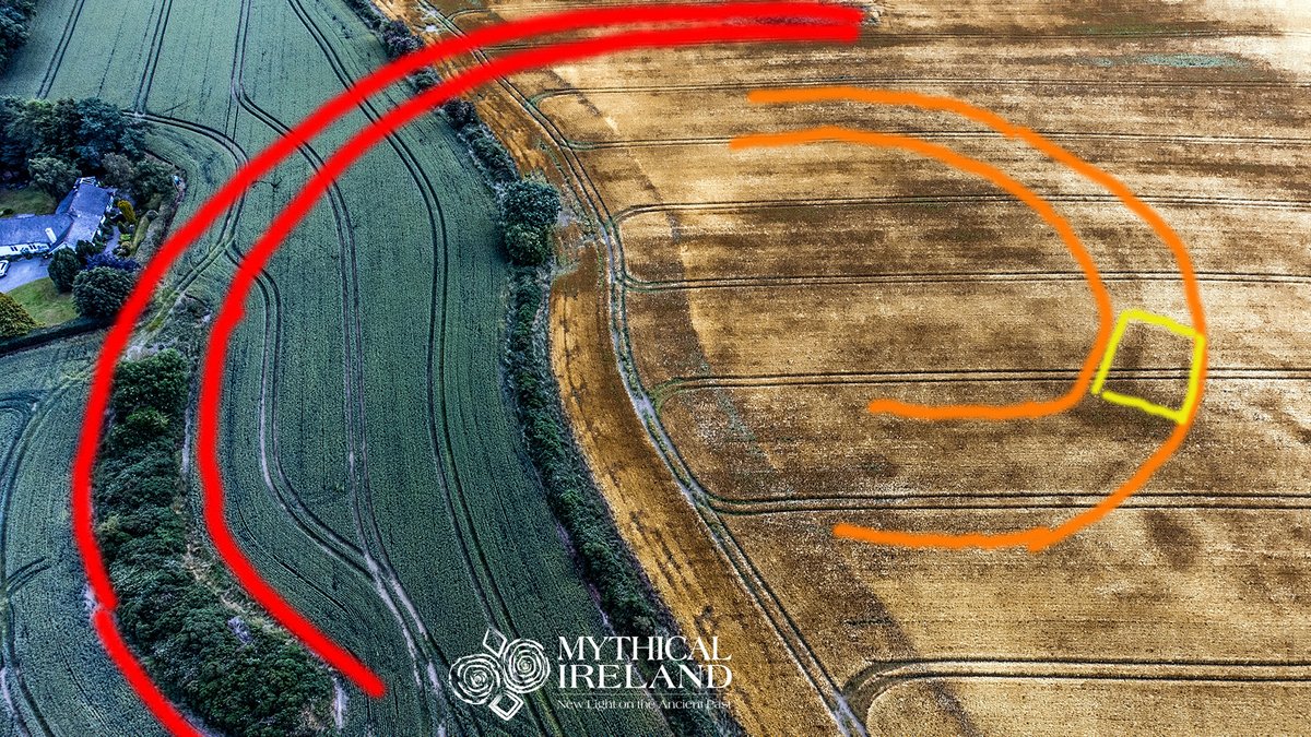It appears I might have found another 'Dronehenge', this time near Fourknocks! Read more: mythicalireland.com/blogs/news/maj…

#henge #dronehenge #Neolithic #cropmarks #monument #archaeology #drone #aerial #Meath #hengewithinahenge