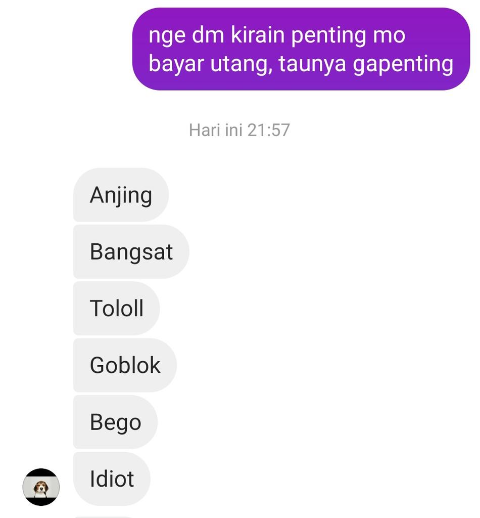 lalanulan's tweet photo. loh kok ngamok, jaman sekarang yg ngutang lebih galak emang wkwkwk https://t.co/UTDy4Mg7F2