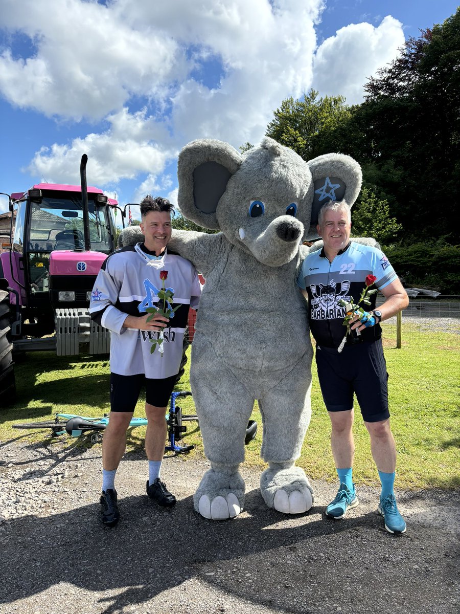 THEY DID IT! Our <a href="/icehubbs/">Hubbs</a> and <a href="/Wrightyway/">Paul Wright</a> cycled 120 miles for <a href="/2wishcymru/">2wish Cymru</a> 🤍 
You guys are amazing and we are so proud of you both !