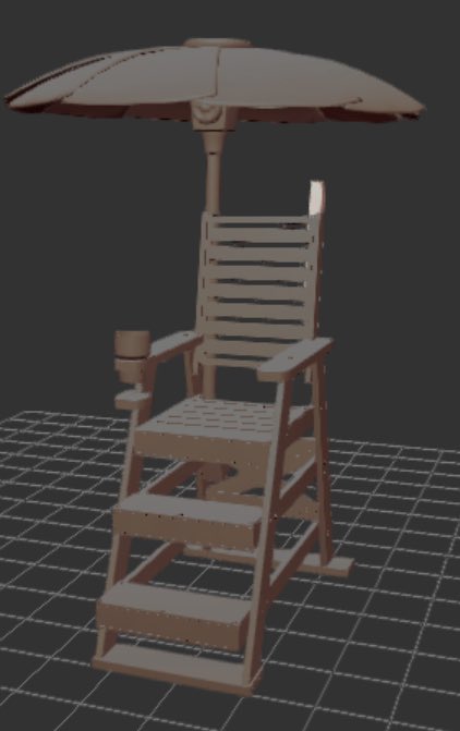 shieldwolfei's tweet image. Lifeguard chair model