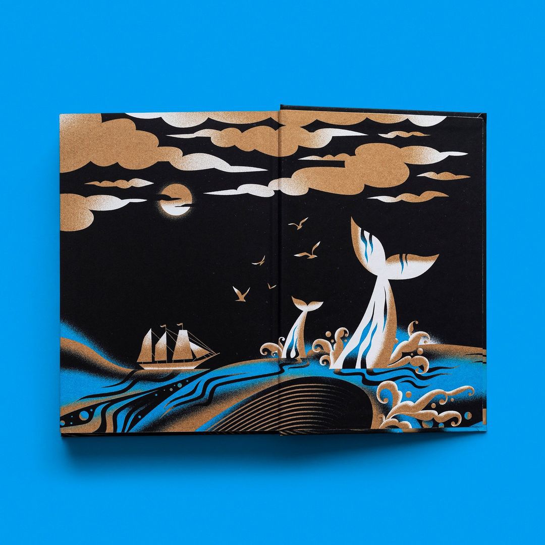 gillustration's tweet photo. Cover design for Moby Dick by Rafael Nobre 

https://t.co/3k2WOAp6fz

#mobydick #bookcover #bookcoverdesign #bookcoverdesigner #graphicdesign #itsnicethat 
#illustrationbee #picame #illustration_daily #illustrationbrainy https://t.co/rpQk8TDQnm