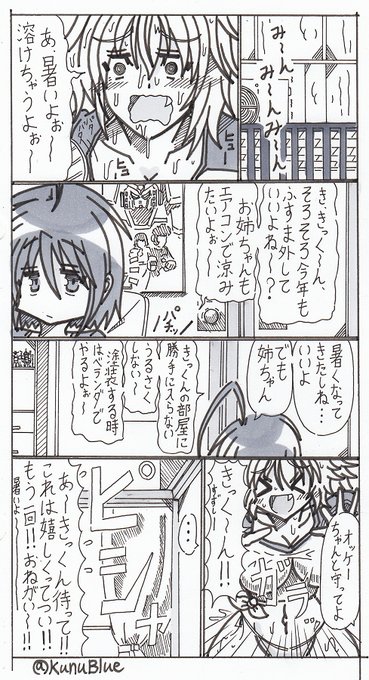 BWGBMサイドストーリー【ミシマ姉弟の夏】
キリヤ達の部屋は二人で一つの部屋に襖で仕切って使用していてキリヤの部屋側にエアコンがある為、夏は部屋の襖をとらないとサクヤが熱中症待ったなしです。
#BWGBM 