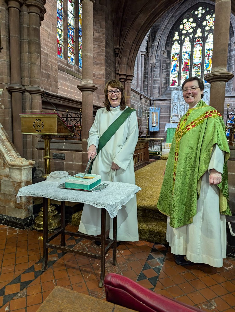 Chad Bartholomew (@stbartsstchads) on Twitter photo It was wonderful to welcome Gaynor to our church congregations this week, following her ordination as deacon last Sunday.
@ChesterDiocese @Northern_Bishop <a href="/mike_gilbertson/">Michael Gilbertson</a> <a href="/jennybridgman/">JB</a> <a href="/BirkenheadBish/">Julie Conalty</a> It was wonderful to welcome Gaynor to our church congregations this week, following her ordination as deacon last Sunday.
@ChesterDiocese @Northern_Bishop <a href="/mike_gilbertson/">Michael Gilbertson</a> <a href="/jennybridgman/">JB</a> <a href="/BirkenheadBish/">Julie Conalty</a>