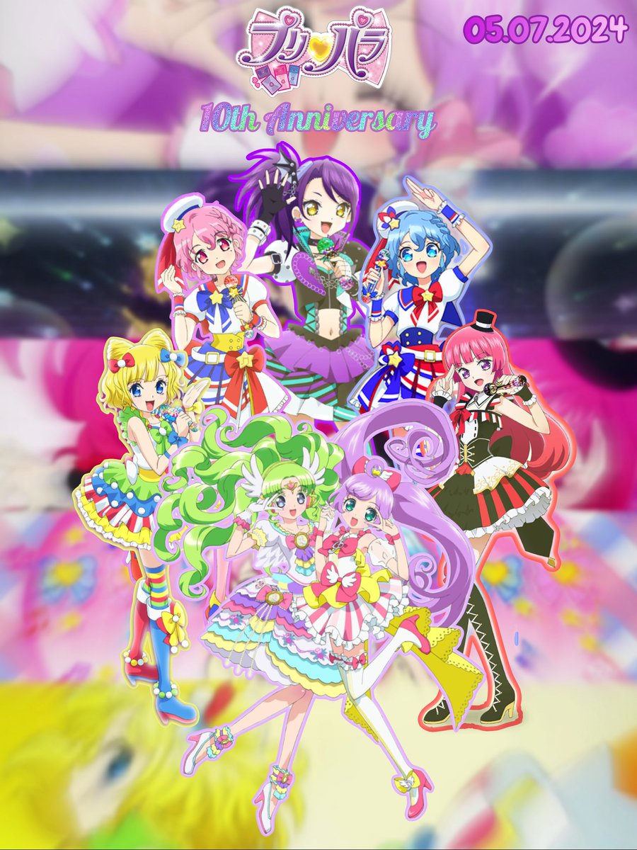 Happy 10th Anniversary PriPara!! 💜💛❤️🩷💙🌈🎀✨ Here's my edit