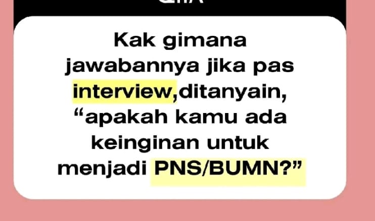worksfess's tweet photo. kalo ada pertanyaan kayak gini jwbnya gmn ya? mending jwb jjur aja atau bohong? work! https://t.co/Btex0lQozw