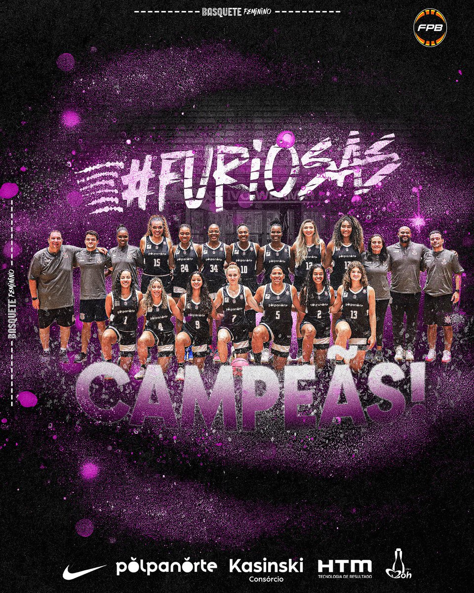 AS #FURIOSAS SÃO CAMPEÃS DA COPA SÃO PAULO!!!! 💜

No segundo jogo da final, o Timão conquistou pela primeira vez a Copa São Paulo, vencendo o São José! 🏀🏆

Parabéns para toda a equipe e comissão técnica pelo título! 🥇

#CorinthiansBasqueteFeminino
#VaiCorinthians