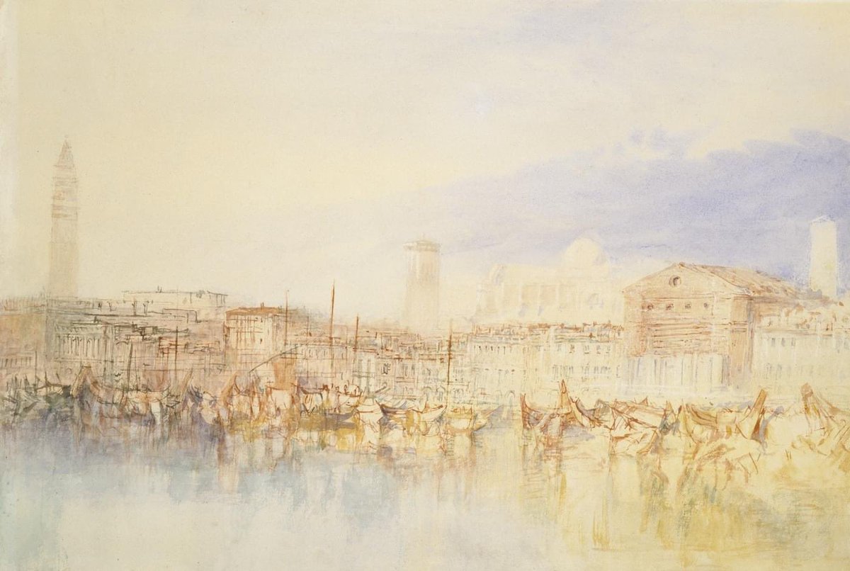 English art critic John Ruskin described J.M.W. Turner as the artist who could most ‘stirringly and truthfully measure the moods of nature’. This sentiment is certainly reflected in the soft glow of Turner’s Venice, which is part of our Western Art Print Room collection.
 
The