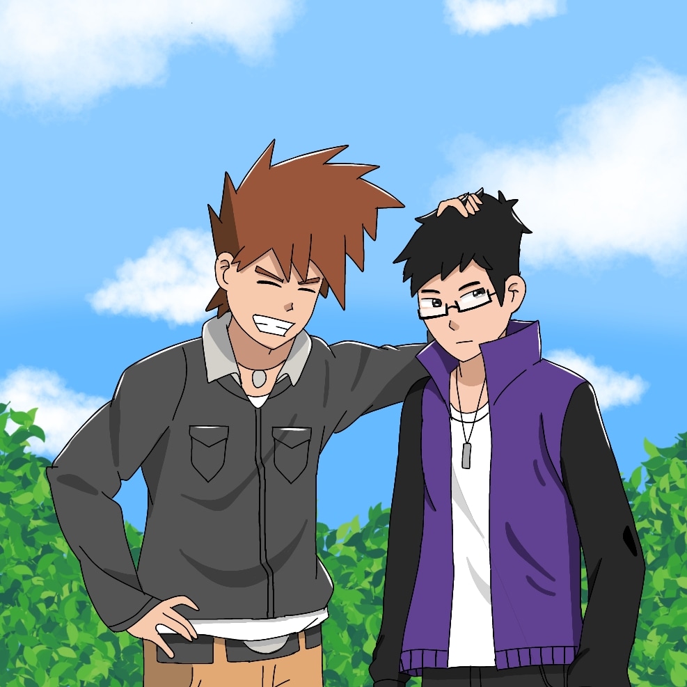 trainer_fadlan's tweet photo. Gary is happy to meet me 😑
#pokemon #pokemonfanart https://t.co/SE006wvTqK
