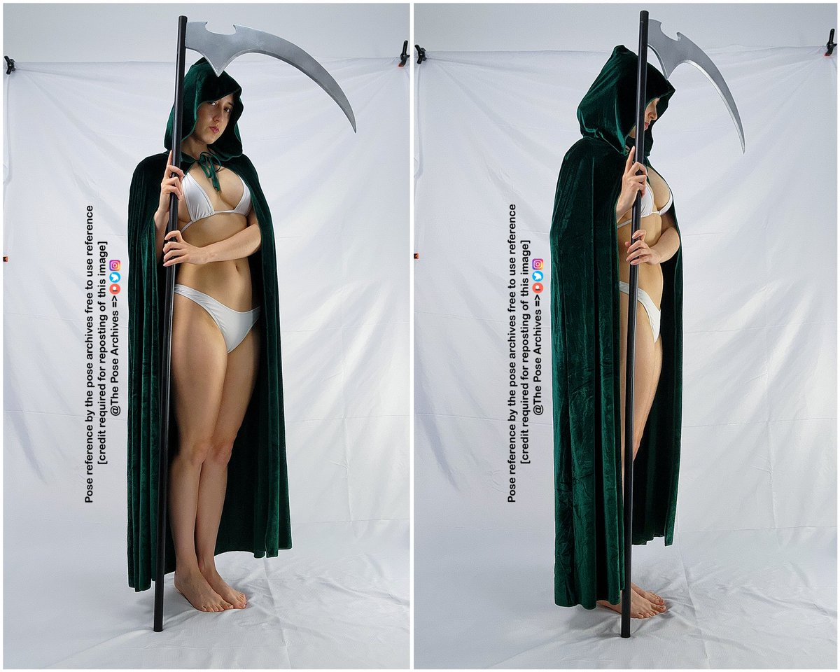 theposearchives's tweet photo. New poses!✏️

Standing/weapon/scythe/cloak https://t.co/1BNorKo3El