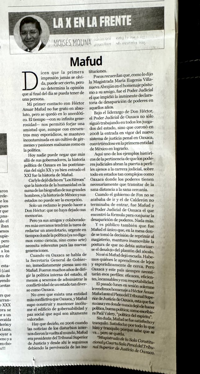 MoisesMolina's tweet photo. Solo un reclamo le puedo hacer a Don Héctor: que no haya dejado sus memorias. 

https://t.co/nWiRTcDSVU

@NADIASANABIA @janeth_a @ELPINERO @ImparcialOaxaca https://t.co/pNJFUhNMOK