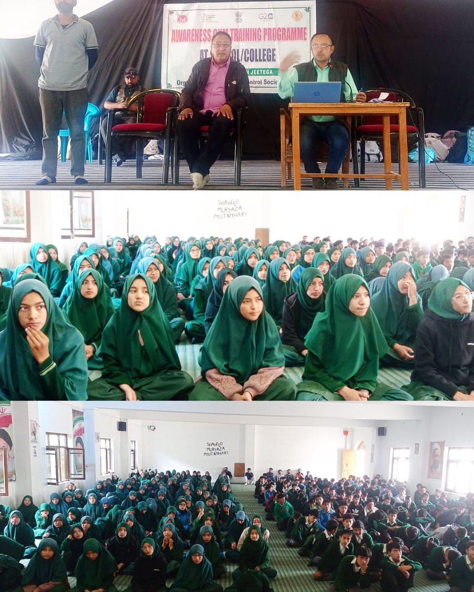 An IEC activity on Tuberculosis (TB) held at MPS Kargil. Led by Dr. Abbas, DTO Kargil, along with TBHV &amp; DOTS Supervisor from NTEP DTC Kargil, the prog highlighted TB causes, diagnosis &amp; NTEP services. Over 200 students, along with school officials, attended.