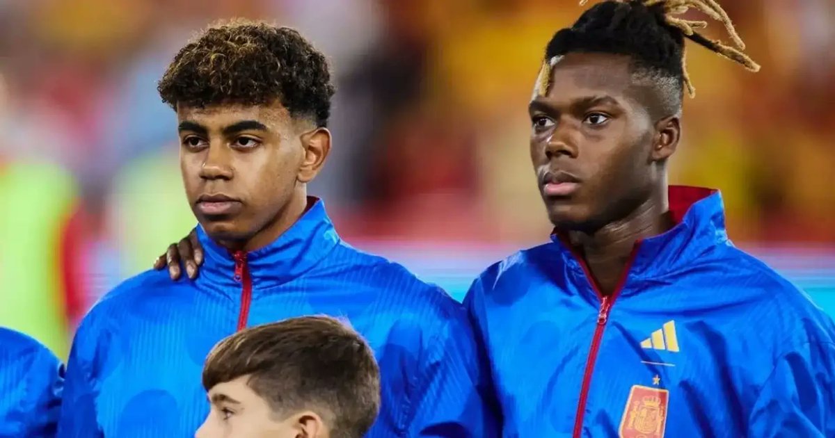 periodistan_'s tweet photo. Estos son los delanteros titulares de los 4 mejores equipos de Europa:

🇪🇸: Williams y Yamal
🇫🇷: Mbappé y Kolo Muani
🇳🇱: Depay, Bergwijn y Gakpo
🏴󠁧󠁢󠁥󠁮󠁧󠁿: Saka y Kane

Los nueve hijos de inmigrantes (🇬🇭🇲🇦🇬🇶🇩🇿🇨🇲🇨🇩🇬🇭🇸🇷🇹🇬🇳🇬🇮🇪) https://t.co/3WvXOq9oKJ