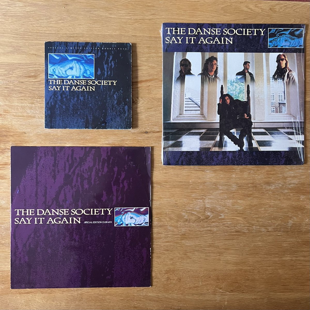 RetroPopBoy's tweet image. #StockAitkenWaterman single No 17 was “Say It Again”, by The Danse Society. It was released in July 85, and got to number 83 in the UK. Here are the UK and US 12” editions and the UK gatefold double 7” single.
#PWLCollection #PWL40 #PWL