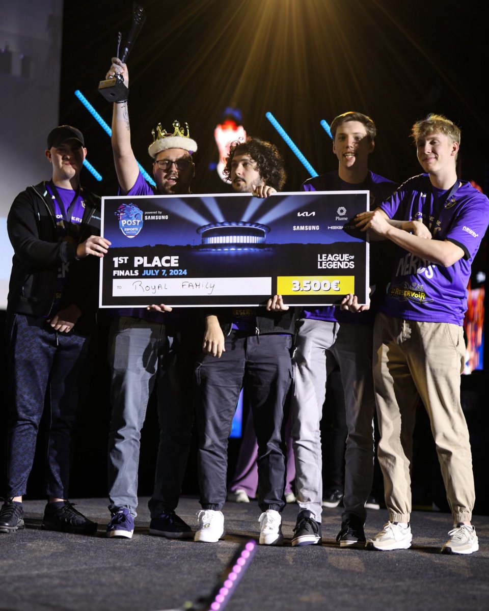 🏆 ROYAL FAMILY WIN LEAGUE OF LEGENDS FINALS!!

With a flawless 3-0 performance, <a href="/RoyalFamilyLu/">Royal Family eSports</a> take the championship, leaving <a href="/Snooze_Esports/">SNOOZE Esports</a> in second place!

Congrats to the winners and all teams of the PEM LoL competition!
🥇 <a href="/RoyalFamilyLu/">Royal Family eSports</a> 
🥈 <a href="/Snooze_Esports/">SNOOZE Esports</a>
🥉 <a href="/VaceEsports/">VACE ESPORTS</a>