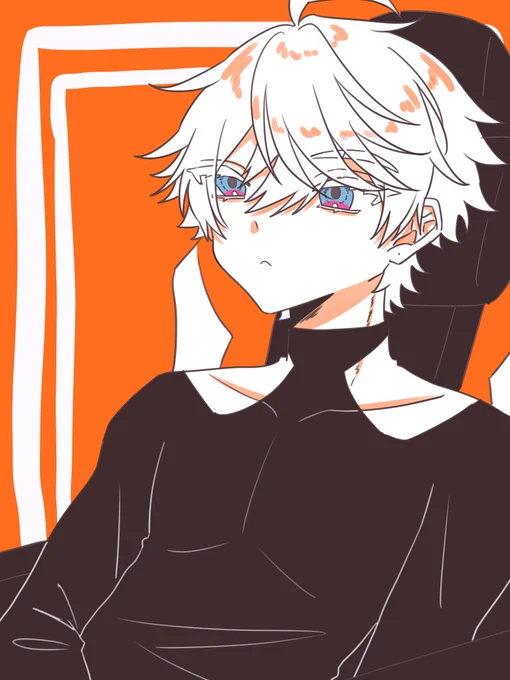この顔のが描きたかっただけのらくがきです 