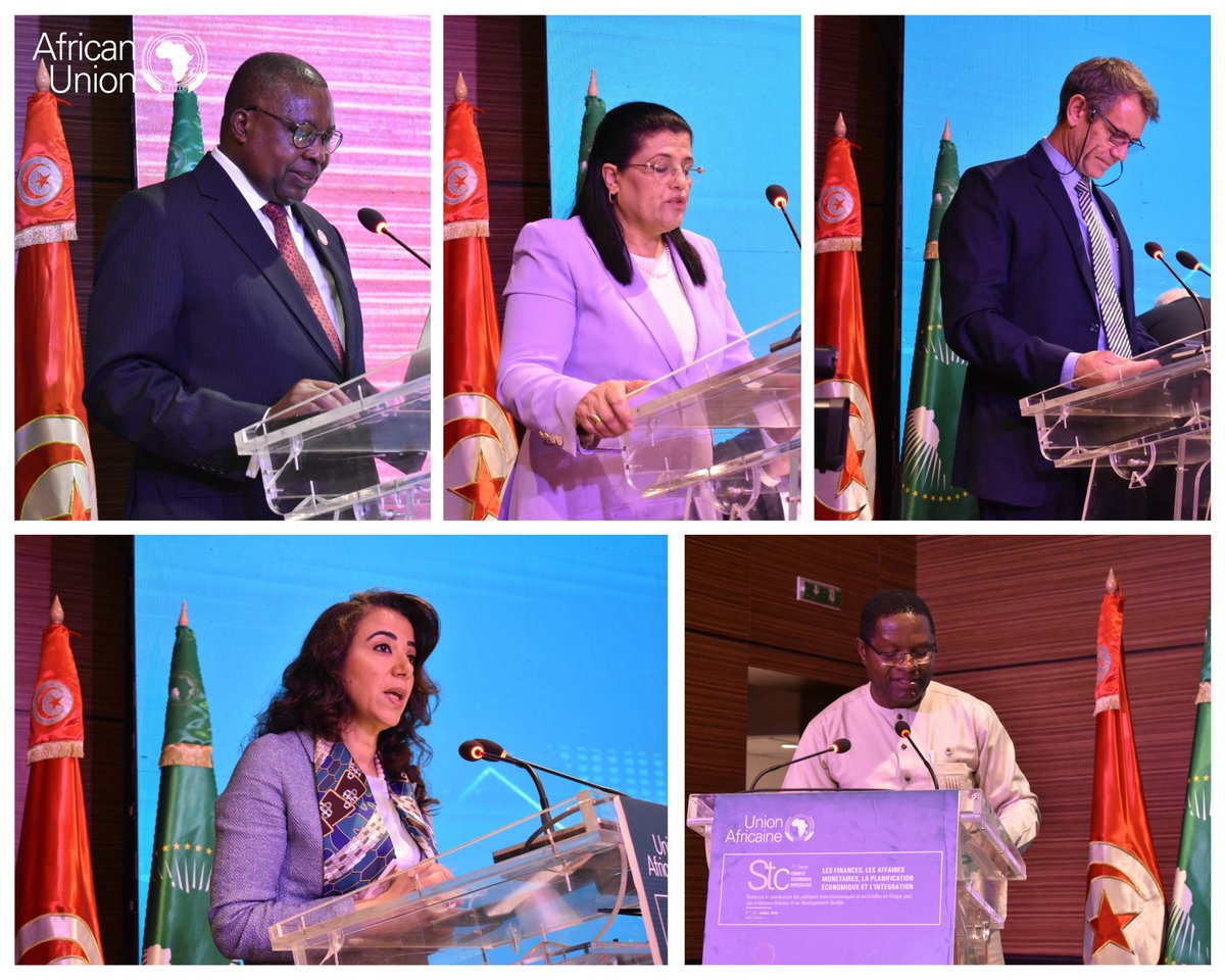 AU_ETTIM's tweet photo. 7th #STC on Finance, Monetary Affairs, Economic Planning &amp; Integration under the theme: Enhancing Macroeconomic &amp;Sectoral Policy Coordination in Africa: challenges and opportunities. #Tunisia https://t.co/DINTITf7zQ