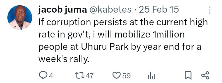 kihutajnr's tweet photo. 7-7-2024 at Uhuru Park!
Jacob Juma lived the future.
#sabasabamarchforourlives
#Jacobjuma #kabetes
#Uhurupark https://t.co/VhDrtVJ48V