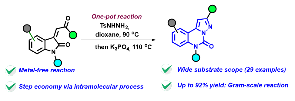 HamzeInsights's tweet photo. Thrilled to unveil our transition metal-free method for pyrazoloquinazolinone synthesis! 🧪 Our one-pot approach generates highly functionalized N-heterocycles with up to 92% efficiency.
https://t.co/Tkmqvc4Tjx https://t.co/s2iL4D67gR
