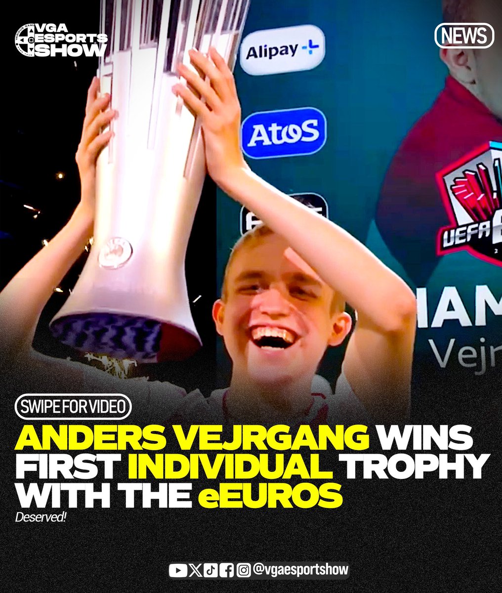 vgaesportshow's tweet photo. He won the #eEuros for Denmark and also picked his first ever individual trophy. Congratulations @RBLZ_Vejrgang @EASPORTSFCPro https://t.co/HKXFDUSxE6