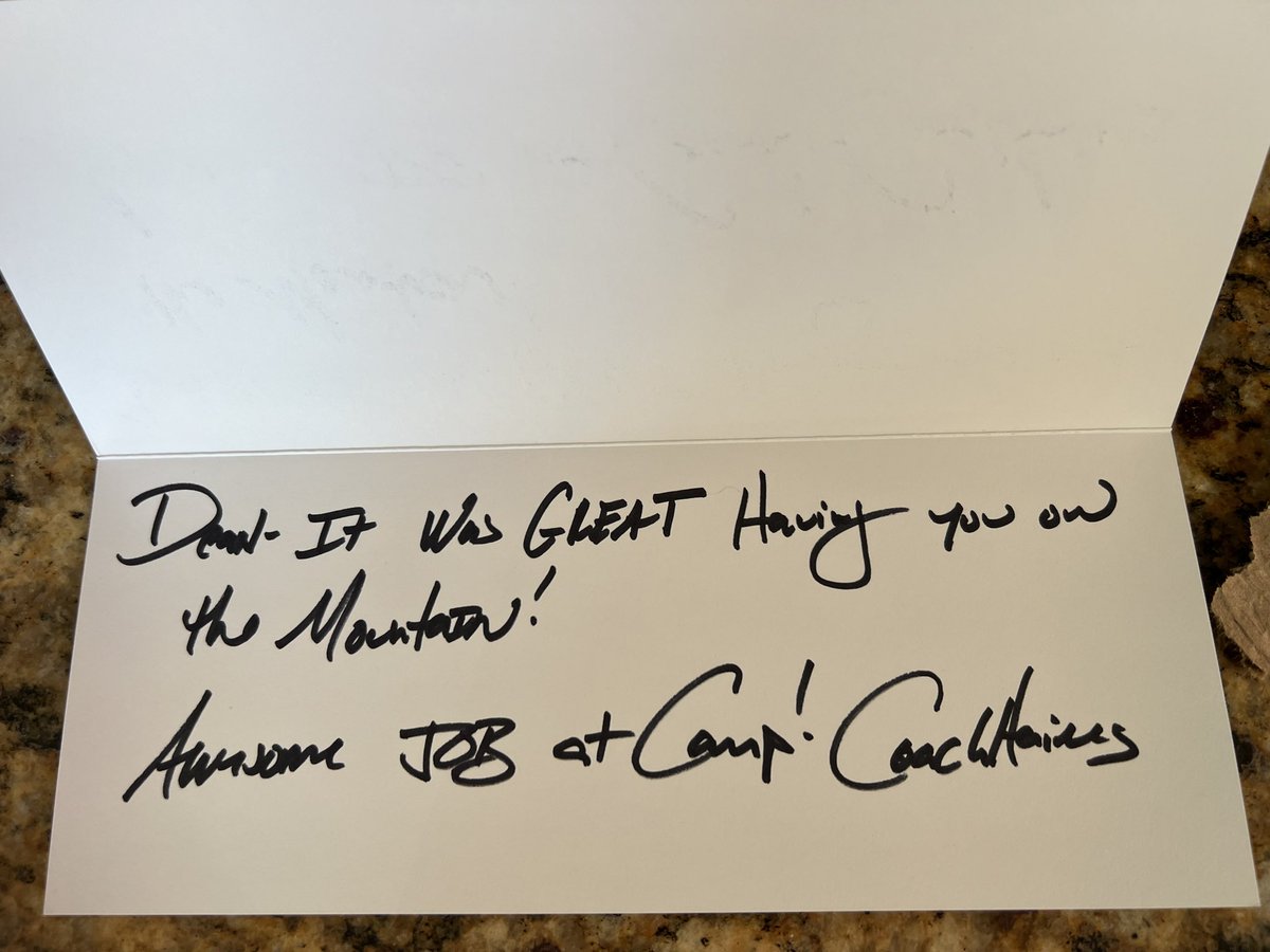 Thanks <a href="/BrianHainesb/">Brian Haines</a> for the letter.  Hoping to get back on the mountain soon. <a href="/AppState_FB/">App State Football</a> <a href="/CoachHarless55/">Coach Harless</a> <a href="/DanOrnerKicking/">DanOrnerKicking</a> <a href="/Coach_Conte/">Nicholas Conte</a>