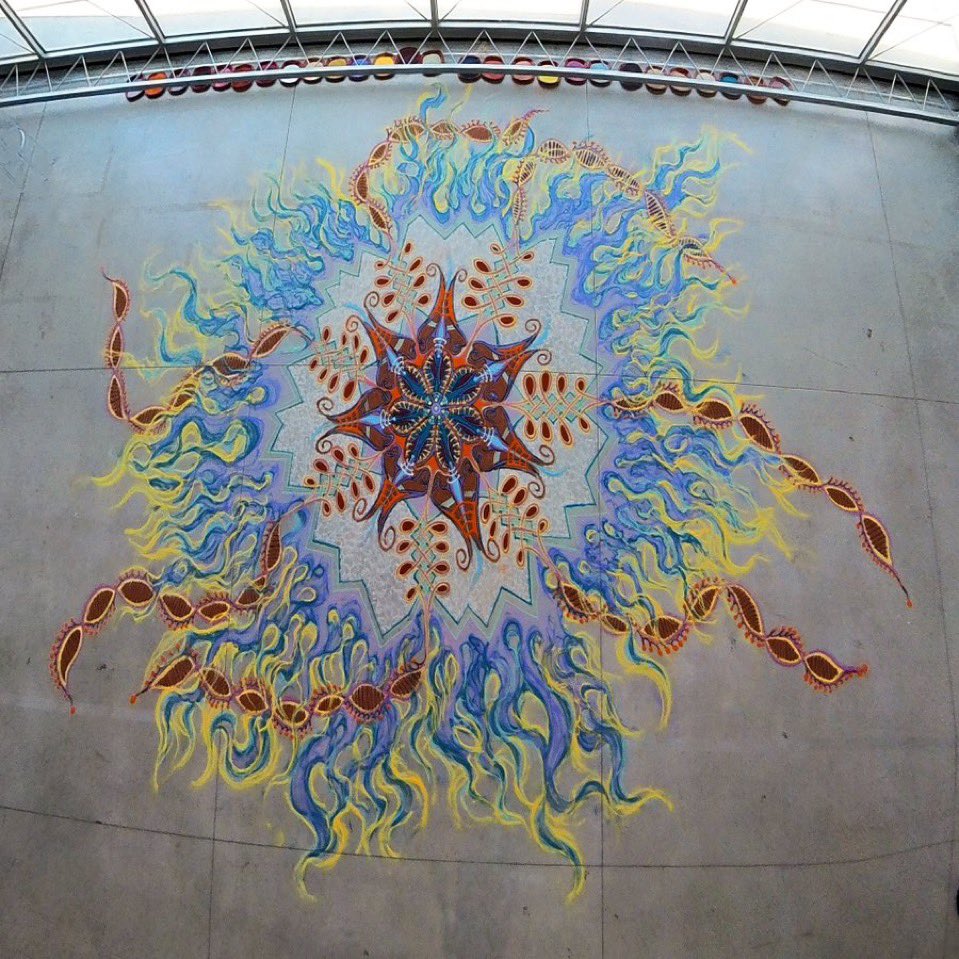 Open Edition NOW MINTING "Flamebourne Genome" created at NFT NYC 2023 
app.manifold.xyz/c/flamebourne-…
I'm excited to put the most ancient of artforms Sand Painting on-chain using <a href="/base/">Base</a> to preserve this ephemeral artform forever.  Collect multiples for future burn to claim.   .0069 eth